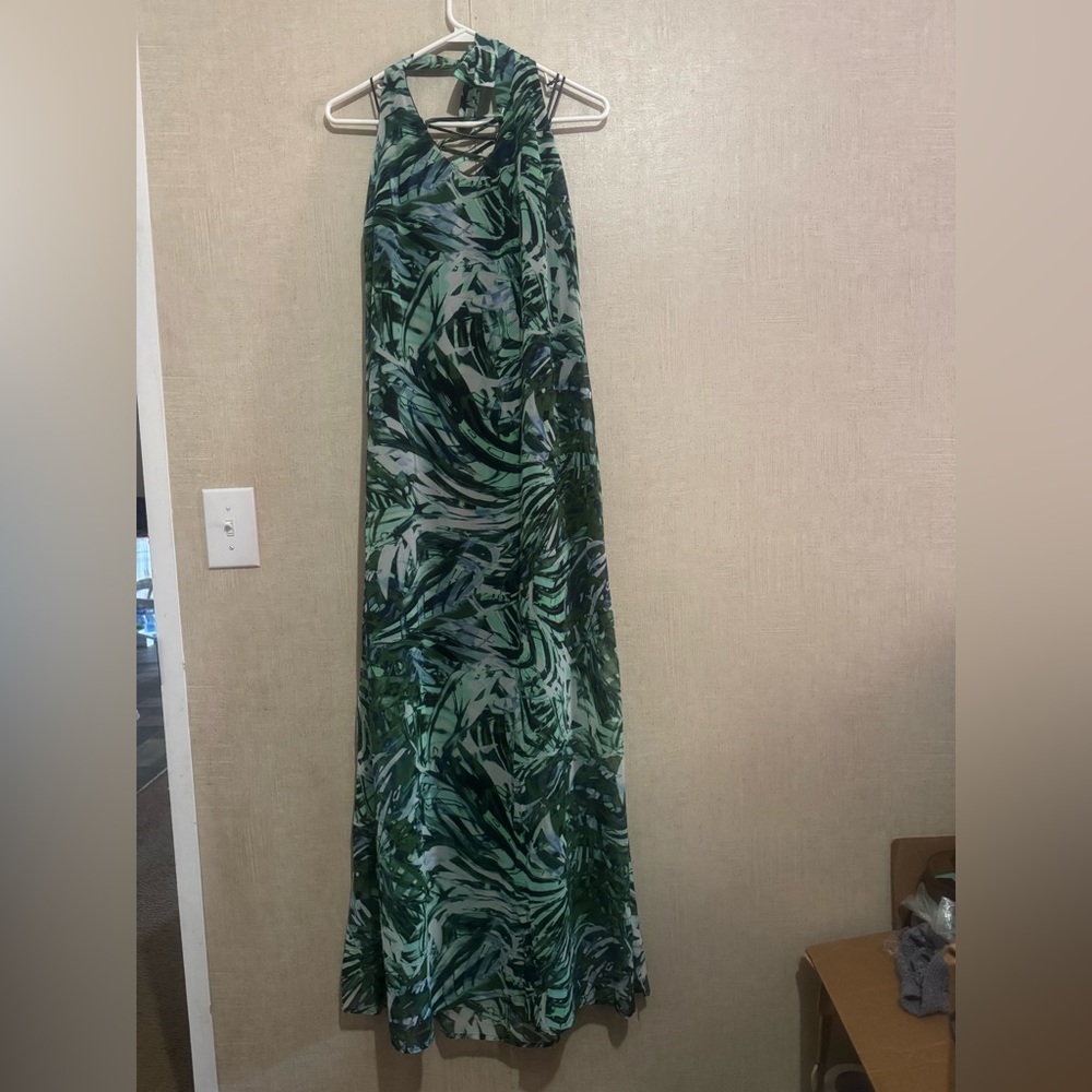 Jennifer Lopez women’s halter tie maxi dress